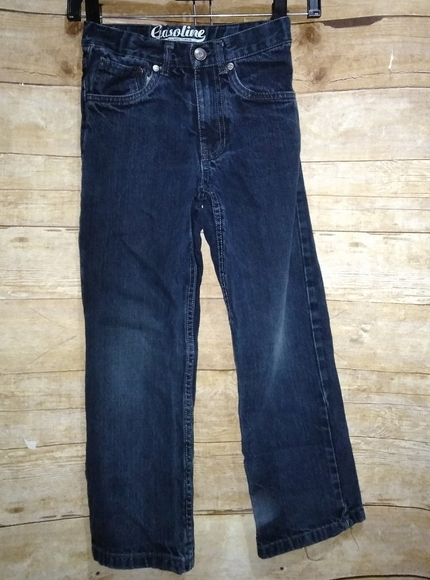 Gasoline blue jeans with faded knees - Picture 1 of 6